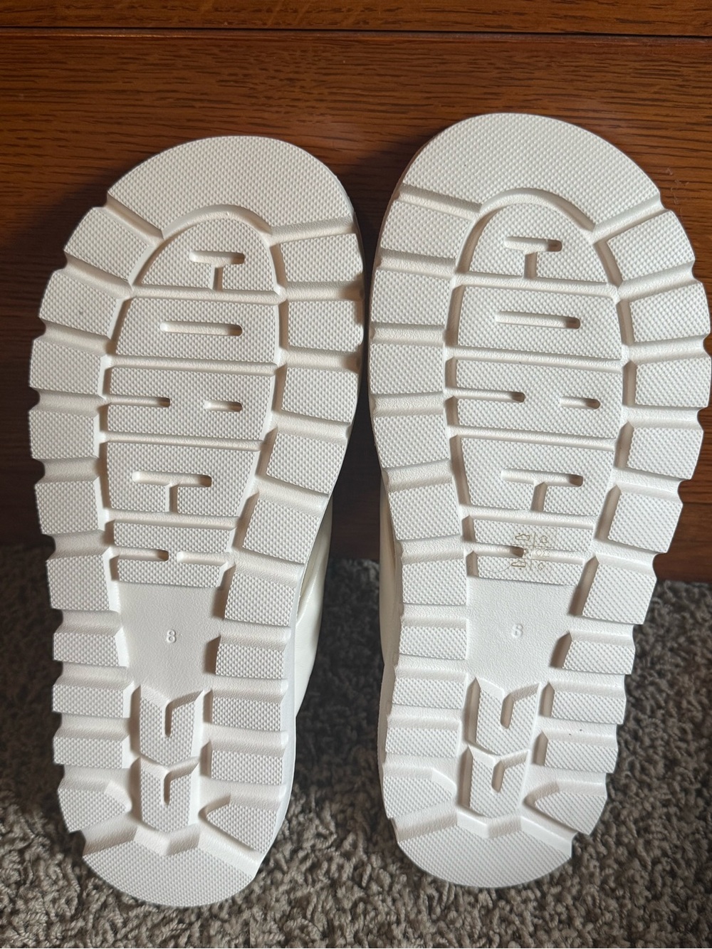 Coach Bryan Women's Thong Sandals with Gold Accent/ color chalk - Picture 6 of 10